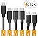 COVERY Micro USB Cable Android, 6-Pack (2x1ft, 3x4ft, 1x6ft) USB to Micro USB Cables High Speed USB2.0 Sync and Charging Cables for Samsung, HTC, Motorola, Nokia, Kindle, MP3, Tablet and More