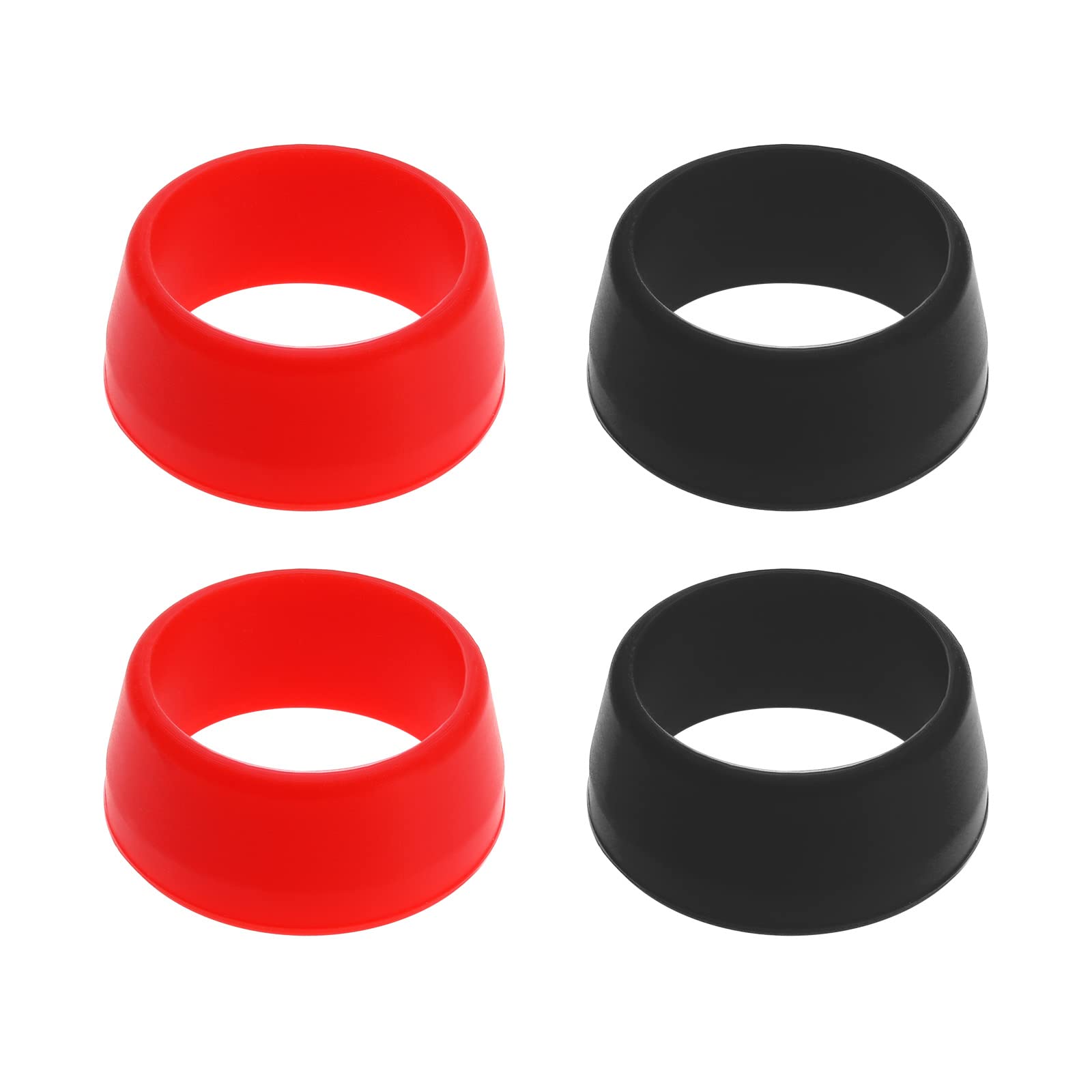 SG Store 4pcs Bike Seat Post Rubber Ring High Compatibility Waterproof Silicone Mountain Bike Seatpost Cover Protective Fit for Seatpost Diameter 25-30mm Red and Black