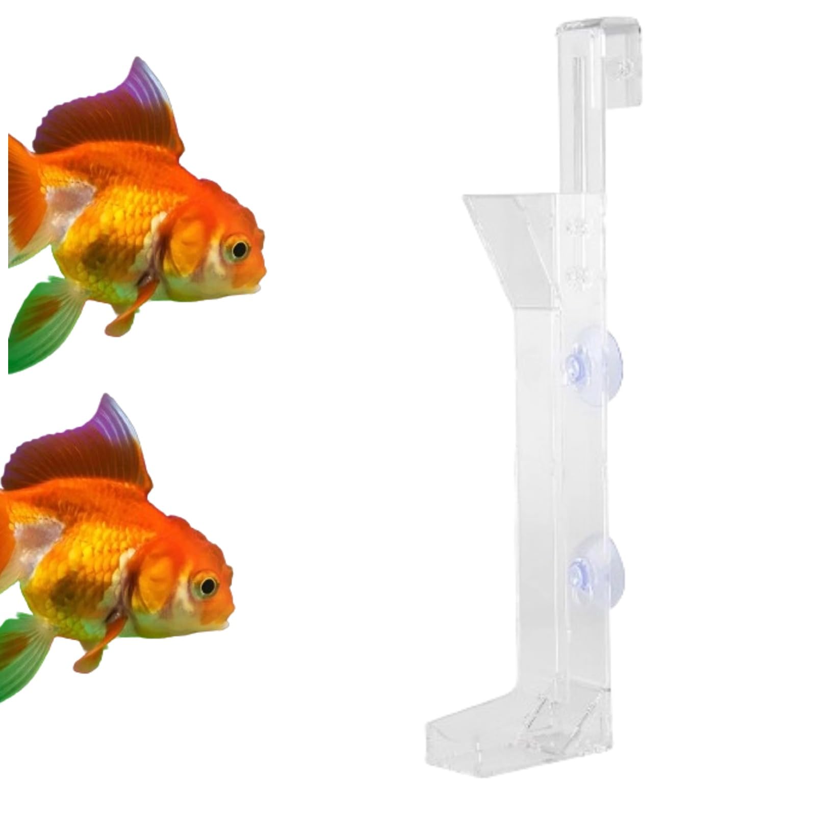 Photo 1 of Acrylic Shrimp Feeding Tube, Shrimp Feeder Transparent Glass Shrimp Feeding Dish Tray with Suction Cups for Fish Jar Aquarium Crystal Shrimp Crabs Clams