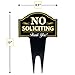 Signs Authority No Soliciting Sign For House Reflective Outdoor Yard Signs for Home/Business | 15
