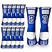 Custom Team Number Crew Socks | Athletic Socks by ChalkTalkSPORTS | Blue | Choose Your Number
