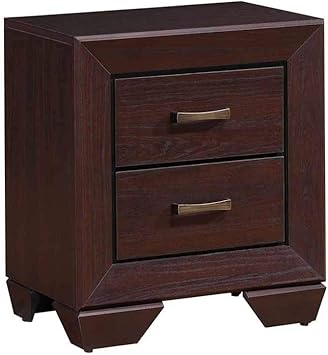 Amazon Com Coaster Home Furnishings Nightstand Dark Cocoa Furniture Decor