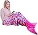 PixieCrush Mermaid Tail Blanket for Teenagers/Adults & Kids Thick, Plush Super Comfy Fleece Snuggle Blanket with Double Stitching, Keep Feet Warm (Large, Pink, Blue, Coral, Purple)