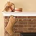 VHC Brands Christmas Holiday Decor-Burlap Natural Tan Stocking, 11