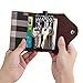 Linsam Key Wallet Holder, Portable PU Leather Wallet Keychain with 6 Hooks Keychain Wallet for Women & Man