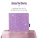 BENTOBEN Amazon Fire HD 8 Case (2018/2017/2016 Released,8th/7th/6th Generation),Kickstand Glitter Sparkly Folio Folding Cover with Stylus Holder & Auto Wake/Sleep Protective Case for Fire HD 8,Purple