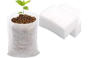 gardtree Small Plant Nursery Bags 3.1" * 3.9" 400PCS, Non-Woven Biodegradable Plant Grow Bags Fabric Seedling Starter Bags for Succulents Vegetable Flower Fruit, Home Garden Supply