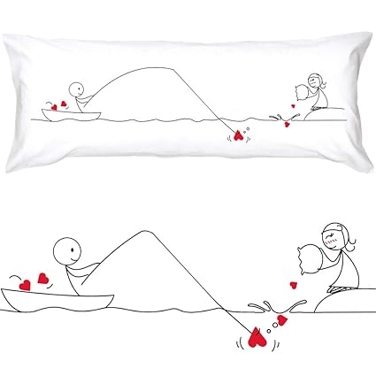 Buy Body Pillow Cover 54 X20 White Boldloft Catch My Heart