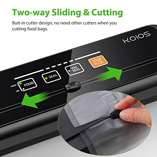 KOIOS Vacuum Sealer Machine, 86Kpa Automatic Vacuum Air food sealer
