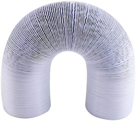 keruite 100mm-250mm White Air System PVC Composite Pipe Double Aluminum Foil Exhaust Pipe Telescopic Hose Range Hood Exhaust Pipe for Household Appliances