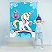 oannao Unicorn Party Supplies-Pin The Horn on The Unicorn Party Games for Kids Birthday Party Game ,Include a Large Poster 24 Reusable Sticker Horns.Unicorn Gifts for Baby -24 Horns 4 Party Hats