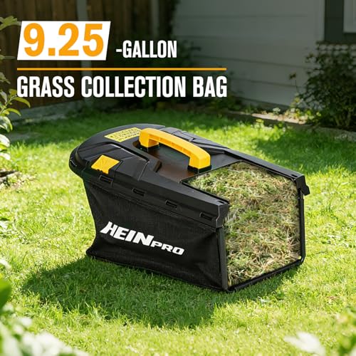 HEINPRO 14" Cordless Lawn Mower Compatible with Dewalt 20V MAX Battery, 2-in-1 Brushless Electric Lawn Mower for Small Yards, Push Mowers with 5-Position Height Adjustment, Black (Tool Only)