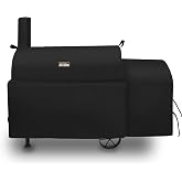 JIESUO Grill Cover for Oklahoma Joe's Highland Offset Smoker Grill | Heavy Duty Waterproof Offset Smoker Cover