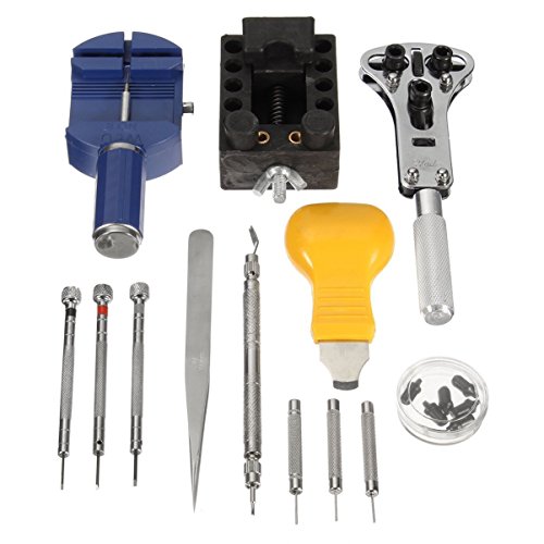 Sportsmax Watch Repair Tool Kit with Zippered Bag Case(13 Piece)