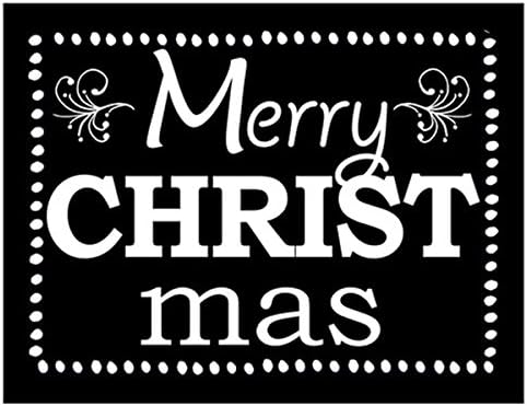 Christmas Holiday Plastic Yard Sign with Display Stand Stake, Pack of 18, 18 Inch (Merry CHRISTmas)