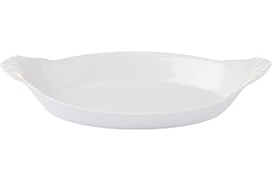 Bia Cordon Bleu White Oval Porcelain Au Gratin Bowl, 8 oz, White