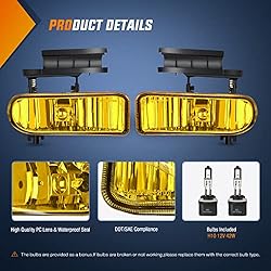 Nilight Fog Light Assembly Compatible with 1999