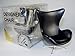 Miniature Mid Century Black Egg Chair Arne Jacobsen Designer Chair 1:12 Scale (3.5" Tall)