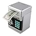 Stylebeauty Electronic Password Piggy Bank Cash Coin Can Money Locker Auto Insert Bills Safe Box Password ATM Bank Saver Birthday Gifts for Kids ( Silver )
