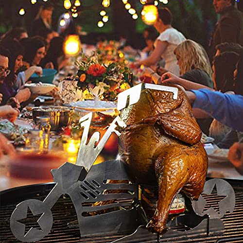 Beer Can Chicken Holder for Grill Motorcycle Beer Can Chicken - Main Image