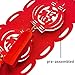 Supla 8 Pack 26.2' Long Chinese New Year Garland Decorative Red Hanging Good Luck Garland Chinese Spring Felt String Garland for Asian Chinese Festival 2025 Lunar Year of The Dragon Party Decorations