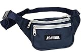 Everest Regular Size Fanny Pack. NAVY AND GREY
