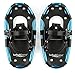 Lucky Bums Youth and Adult Snowshoes with Trekking Poles, Blue, 14-inch