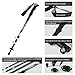 Andake 4-Sections Trekking Poles Shock Absorbing, Aircraft-Grade Aluminum 7075, Lightweight, Collapsible Hiking or Walking Sticks with Quick Lock, 2pc, Include All Terrain Accessories and Carry Bag