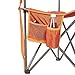 Lightspeed Outdoors Xtra Wide Nylon Ripstop Tripod Lightweight Folding Camping Sports Chair (Orange)