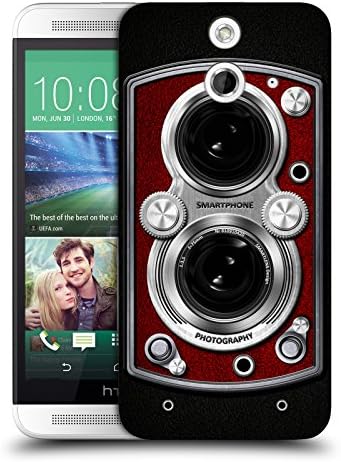 Official Nicklas Gustafsson Vintage Camera Red Retro Vintage Hard Back Case for HTC One E8 / E8 Dual Sim
