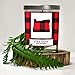 Oregon Buffalo Plaid Scented Soy Candle | Fraser Fir, Pine Needle, Cedarwood | 10 Oz. Glass Jar Candle | Made in The USA | Decorative Candles | Going Away Gifts for Friends | State Candles