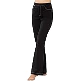 PajamaJeans Women's High Waist Palazzo Curvy Jeans