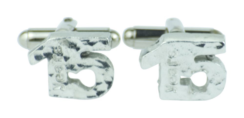15 Year Anniversary Cuff links - Hammered Rustic Effect Made for the Perfect 15th Anniversary Gift, Made In UK