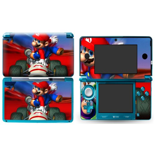 MARIOKART B Nintendo 3DS Cover Skin Decal Sticker Vinyl Matte Finish + Free Screen Protectors (For Old Version Prior 2015)