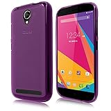 Cbus Wireless Matte Finish TPU Rubber Gel Case / Cover for BLU LIFE PLAY 2 - Semi Transparent Purple