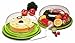 Ozeri INSTAVAC Ready-Serve Domed Food Storage Container, BPA-Free 4-Piece Nesting Set with Vacuum Seal