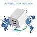 iPhone Charger, JAHMAI 4.2A Fast Charging Portable Home Travel Wall Charger with 6FT 2PACK Durable Nylon Braided Lightning to USB Cable Charging Cord for iPhone X/8/7/6S/6/Plus/5S/SE/5C/5/iPad
