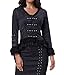 Women Black Steampunk Victorian Coat Blazer Ringmaster Jacket Size S Black