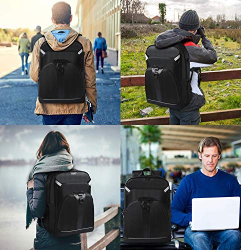 G-FAVOR Zaino per PC Portatile per Fino a 17,3 Pollici Notebook Zaini con Porta USB Zainetto da Uomo per Viaggio Lavoro Affari Viaggio Escursionismo Campeggio Scuola Business