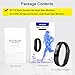 LETSCOM Fitness Tracker, Fitness Tracker Watch with Slim Touch Screen and Wristbands, Wearable Activity Tracker as Pedometer Sleep Monitor,Black for Android and iOS