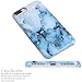 iPhone 7 Plus Case, iPhone 8 Plus Case,VIVIBIN Cute White Blue Marble for Women Girls Kids,Clear Bumper Best Soft Silicone Rubber Matte TPU Protective Cover Slim Fit Phone Case for iPhone 7/8 Plus