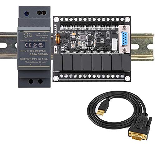 Professional PLC Developer and Training Starter Kit, Programmable Ladder Logic Controller, Software & Power Supply