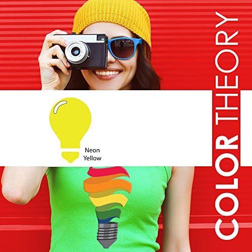 Color Theory Heat Transfer Vinyl (HTV) 10" x 5Yard Cameo Cricut - Neon Yellow