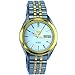 Seiko Men's SNKL24 Two Tone Stainless Steel Analog with Silver Dial Watch