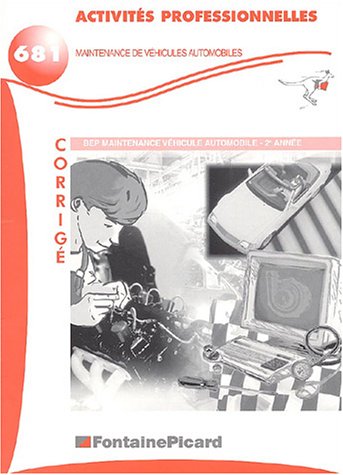 Activités professionnelles en 2e année de BEP maintenance de véhicules automobiles