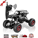 SZJJX RC Cars Off-Road Rock Crawler Truck Vehicle 2.4Ghz 4WD High Speed 1:14 Radio Remote Control Cars Electric Fast Racing Buggy Hobby Car (Black)