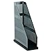 Rolodex® Distinctions™ Punched Metal And Wood Magazine File, Black/Pewter