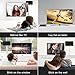 HDTV Antenna Amplified Digital HD TV Antenna 120+ Mile Range 4K 1080P Indoor Powerful HDTV Amplifier Signal Booster VHF UHF Freeview Television Local Channels w/Detachable Sign (Black)