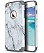 ULAK iPhone 6 Plus Case, iPhone 6S Plus Case, Slim Dual Layer Soft Silicone and Hard Back Cover Anti Scratches Bumper Protective Cover for Apple iPhone 6 Plus / 6S Plus 5.5 inch (Marble Pattern)