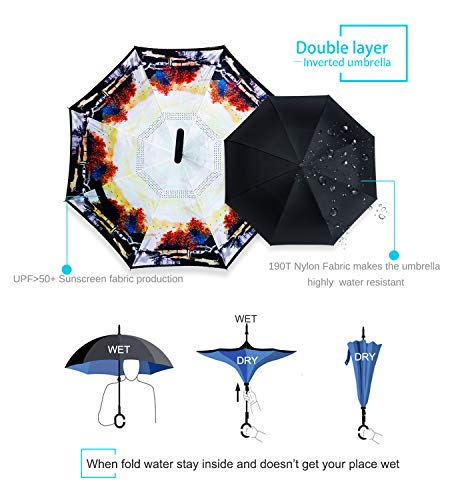 2 ZOMAKE+Inverted+Umbrella+Protection+Windproof